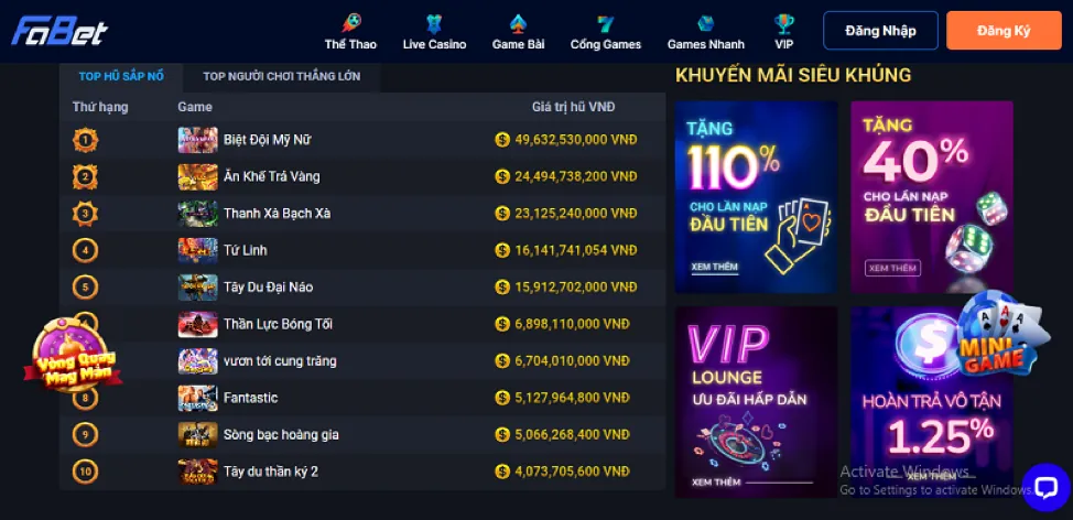 Thư viện game đa dạng 8xbet77